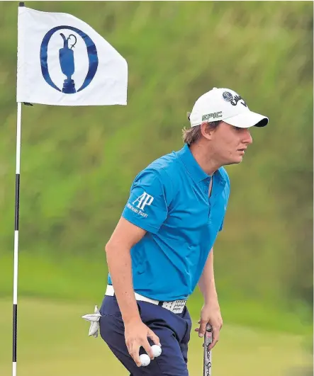  ?? | Foto Bet Stansall / AFP ?? Grillo, en el Royal Birkdale Golf Club; “hay momentos en que puede ser la cancha más difícil del año”, dice