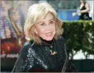  ?? PHOTO BY RICHARD SHOTWELL — INVISION — AP, FILE ?? In this file photo, June Foray arrives at the Primetime Creative Arts Emmy Awards at the then Nokia Theatre L.A. Live, in Los Angeles. Foray’s niece, Robin Thaler, said Thursday that Foray died at Wednesday in a Los Angeles hospital of cardiac arrest....