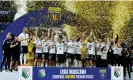  ?? Photograph: Aleksandra Szmigiel/Reuters ?? Legia Warsaw, celebratin­g this month’s Polish Cup final win, are among the clubs with a place on the ECA’s board.