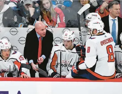  ?? FRED GREENSLADE/THE CANADIAN PRESS ?? Capitals first-year coach Spencer Carbery always believed his team could make the postseason.