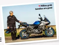  ?? ?? Pillion grab good handles are