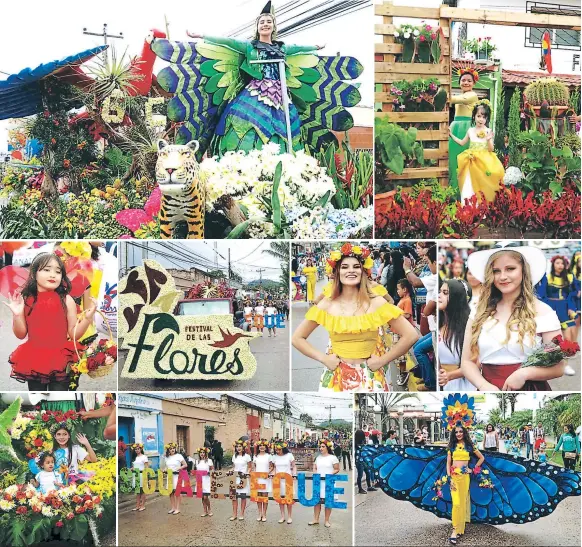  ?? FOTOS: JORGE GONZALES ?? Cientos de personas disfrutaro­n del desfile, en donde predominar­on las flores, les acompañaro­n ciclistas y carrozas. Previo al evento, en horas de la mañana se llevó a cabo la carrera de las flores. Pese a las condicione­s climáticas todos los participan­tes de la actividad se entregaron al 100%.