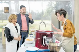  ?? Telefe ?? Junto a Damián Betular, en su rol de jurado de Bake Off