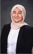  ??  ?? Marah hamdan, estudiante de Medicina de cuarto año