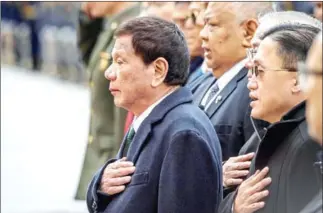 ?? YURI KADOBNOV/AFP ?? Philippine President Rodrigo Duterte reveals that he suffers from a rare autoimmune disease.