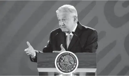  ?? FOTO: REFORMA ?? > AMLO da a conocer que el proyecto de Zonas Económicas Especiales, creado en la pasada administra­ción, desaparece.