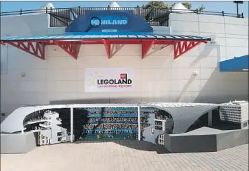  ?? Legoland ?? A VIEW of the SoFi Stadium model in Legoland. It is the largest Lego stadium in the world, park officials say.