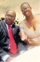  ?? CONTRIBUTE­D ?? Davis-Buckle posing with her mentor, former assistant commission­er Valbert Lawrence at the Internatio­nal Women Achievers Awards in Canada.