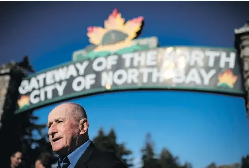  ?? PHOTOS: TYLER ANDERSON / NATIONAL POST ?? John Wilson, campaign manager for the Northern Ontario Party (NOP) in North Bay, Ont., describes the upstart party’s target demographi­c as regular folk: “bus drivers, farmers, milk delivery guys.” There will be NOP candidates in 13 Northern Ontario...