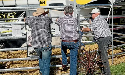  ?? PHOTO: MURRAY WILSON/FAIRFAX NZ ?? There was a lot of talk, but not spending by farmers at the Field Days.