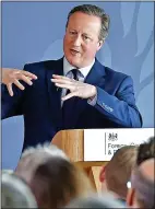  ?? ?? Concern...David Cameron yesterday