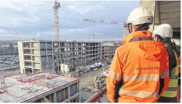  ?? Florent Jacono ?? Les travaux du Green Campus de Stellantis, à Poissy, devraient être terminés fin 2024.