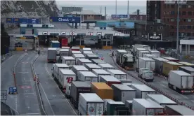  ?? Photograph: Daniel Leal-Olivas/AFP/Getty Images ?? Deal or no deal, business fears that border friction – customs and regulatory checks, for example – could cause chaos at the port of Dover after 1 January 2021.