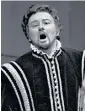  ??  ?? Giacomini as Verdi’s Don Carlo