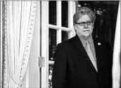  ?? NICHOLAS KAMM/GETTY-AFP ?? Breitbart’s Steve Bannon said Thursday, “Nothing will ever come between us and President Trump and his agenda.”