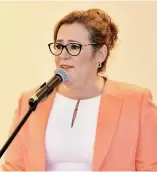  ?? F.E ?? Janet Camilo, ministra de la Mujer.