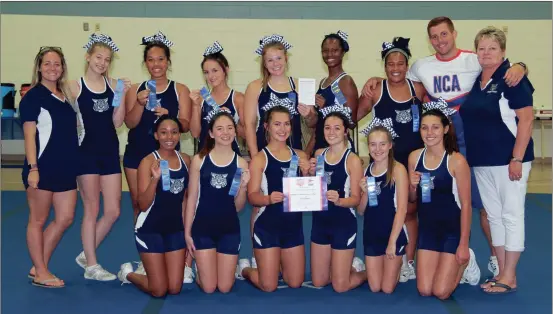  ??  ?? This year’s Georgia Northweste­rn Cheer Cats squad includes Ashley McAllister, Kiersten Becker, Courtney Blair, Draven Burrage, Kaitlyn Chamlee, Talea Coviington, Whitney Craig, Selena Dupree, Dominque Southern, Cheyenne Strait, Carre Welch and Angela...