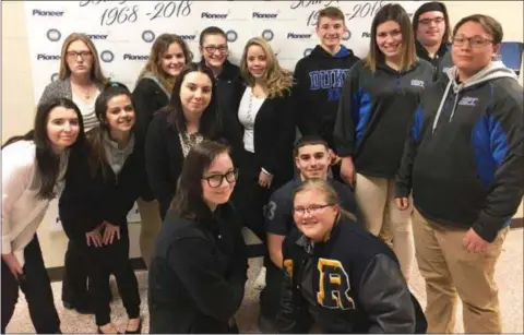  ?? SUBMITTED ?? JVS Sports, Health and Fitness Technology students at HOSA Regional Competitio­n.