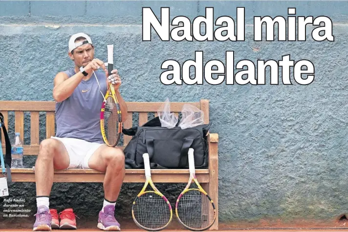  ??  ?? Rafa Nadal, durante un entrenamie­nto en Barcelona.