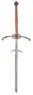  ??  ?? A selection of German, 16th-century, twohand swords sold at Bonhams on 17 May