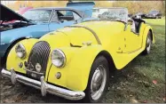  ??  ?? Sharon Sehl, of Litchfield, was happy to join the car show this year with her 1960 Morgan.