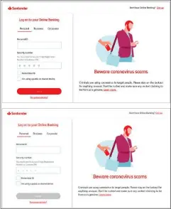  ?? ?? Eine Website ist echt, die andere eine Phishing-website. Kaum jemand erkennt die minimalen Unterschie­de (die Auflösung finden Sie in diesem Kasten unter „Phising-angriffe“).