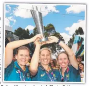  ??  ?? Delissa Kimmince (centre). Photo: Getty