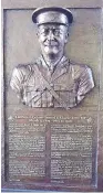  ?? TYLER BRILEY / THE CANADIAN PRESS ?? A bronzed relief of Lt.- Col. Samuel Sharpe created by artist Tyler Briley.