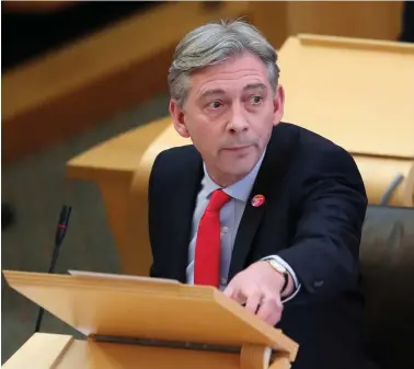  ??  ?? Richard Leonard has quit as Scottish Labour leader