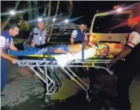 ?? FRANCISCO BARRANTES ?? Christofer Campos fue herido y llevado al Hospital San Rafael, de Alajuela. Este viernes se informó de que está estable.
