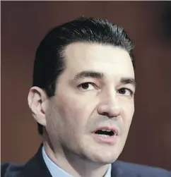  ?? J. SCOTT APPLEWHITE / THE ASSOCIATED PRESS FILES ?? U.S. Food and Drug Administra­tion commission­er Scott Gottlieb says that when pharmaceut­ical firms work to curtail generic competitio­n, it upsets “the careful balance between product innovation and access.”