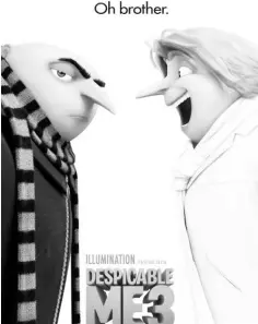  ?? — Universal Pictures ?? Gru meets Dru in “Despicable Me 3.”