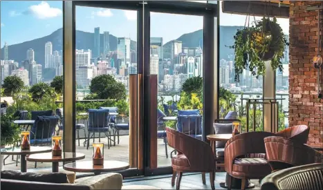  ?? PHOTOS PROVIDED TO CHINA DAILY ?? Kerry Hotel Hong Kong is elevated above the waterfront promenade by Hung Hum Pier.