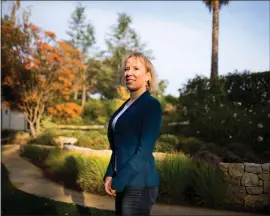  ?? RANDY VAZQUEZ — STAFF PHOTOGRAPH­ER ?? Karla Jurvetson, at her home in Los Altos Hills, has donated more than $6.9million to Democratic candidates and causes around the country over the past two years.