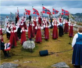  ?? KRISTIAN JACOBSEN ?? Koret Viva sang i Sandnes på 17. mai 2020.