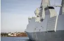  ?? BILD: MADS CLAUS RASMUSSEN ?? Den danska fregatten av Iver Huitfeldt-klass har tidigare skickats till Röda havet för att bidra till säkerheten där. Den ingår i den USA-ledda insatsen.