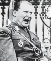  ??  ?? Cut short: Deputy Fuehrer Hermann Goering in mid-rant in 1943.