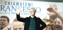  ?? — AFP photos ?? Italian director Daniele Luchetti poses during the photocall of his movie “Chiamatemi Francesco, il Papa della gente” (Call me Francis, the Pope of the People) in Rome.