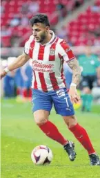  ??  ?? > Alexis Vega de las Chivas saldrá a mostrar todo su ímpetu.