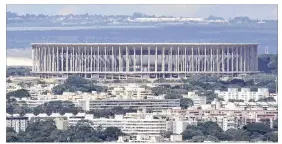  ??  ?? TheManeGar­rincha in Brasilia is the only stadiumof the 12 being built for theWorld Cup that is being paid for entirely by taxpayers. So far the cost is $900 million.
