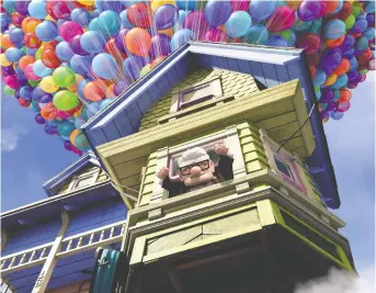  ?? DISNEY/PIXAR ?? Just because movies are animated, it doesn’t mean they can’t tackle difficult issues like mortality. In Pixar’s Up, for example, the character voiced by Ed Asner grieves for his wife by going on an adventure.