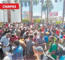  ?? MARVIN BAUTISTA/ DIARIO DEL SUR ?? Activistas y migrantes iniciaron ayuno indefinido, exigen solución a la crisis migratoria en Tapachula