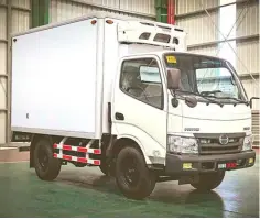  ?? PHOTOGRAPH COURTESY OF HINO MOTORS PHILIPPINE­S ?? ON a Japanese Hino 300 series light truck, either a 10 or 11-footer Japanese Cooltech ref van body from Centro Nippon Fruehauf will be mounted.