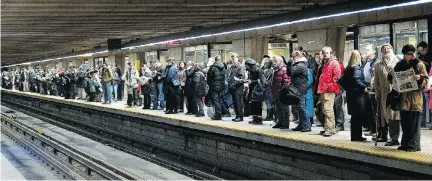  ?? BRYANNA BRADLEY/MONTREAL GAZETTE FILES ?? Anyone who regularly takes an STM bus or métro to work will tell you that they have become as uncomforta­ble, unreliable and unfriendly as they’ve ever been.