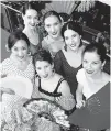  ??  ?? Clockwise from front right, Carolina Vallejo, Marilu Vallejo, Mai Furhashi, Sydney Cochrane, Mikela Gnyp and Karen Pitkethly danced at Overture.