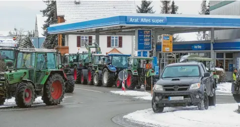  ?? Foto: Ulla Gutmann ?? Bei den Bauernprot­esten in Pfaffenhau­sen ist es zu einer Anzeige gekommen.