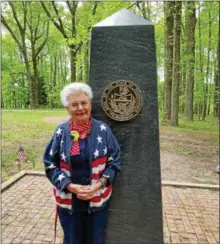  ?? SUBMITTED PHOTO ?? Mae Krier, known as “Rosie the Riveter” will be giving a presentati­on at the upcoming eighth annual World War II weekend in Phoenixvil­le.