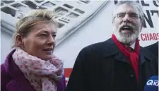  ??  ?? Máire Devine with Gerry Adams in 2016