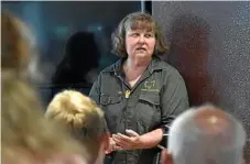  ??  ?? Claire Gover tells personal stories about her role as a wildlife carer in the Toowoomba region.