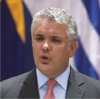 ?? ?? ► El abogado Iván Duque fue Presidente de Colombia entre 2018 y 2022.